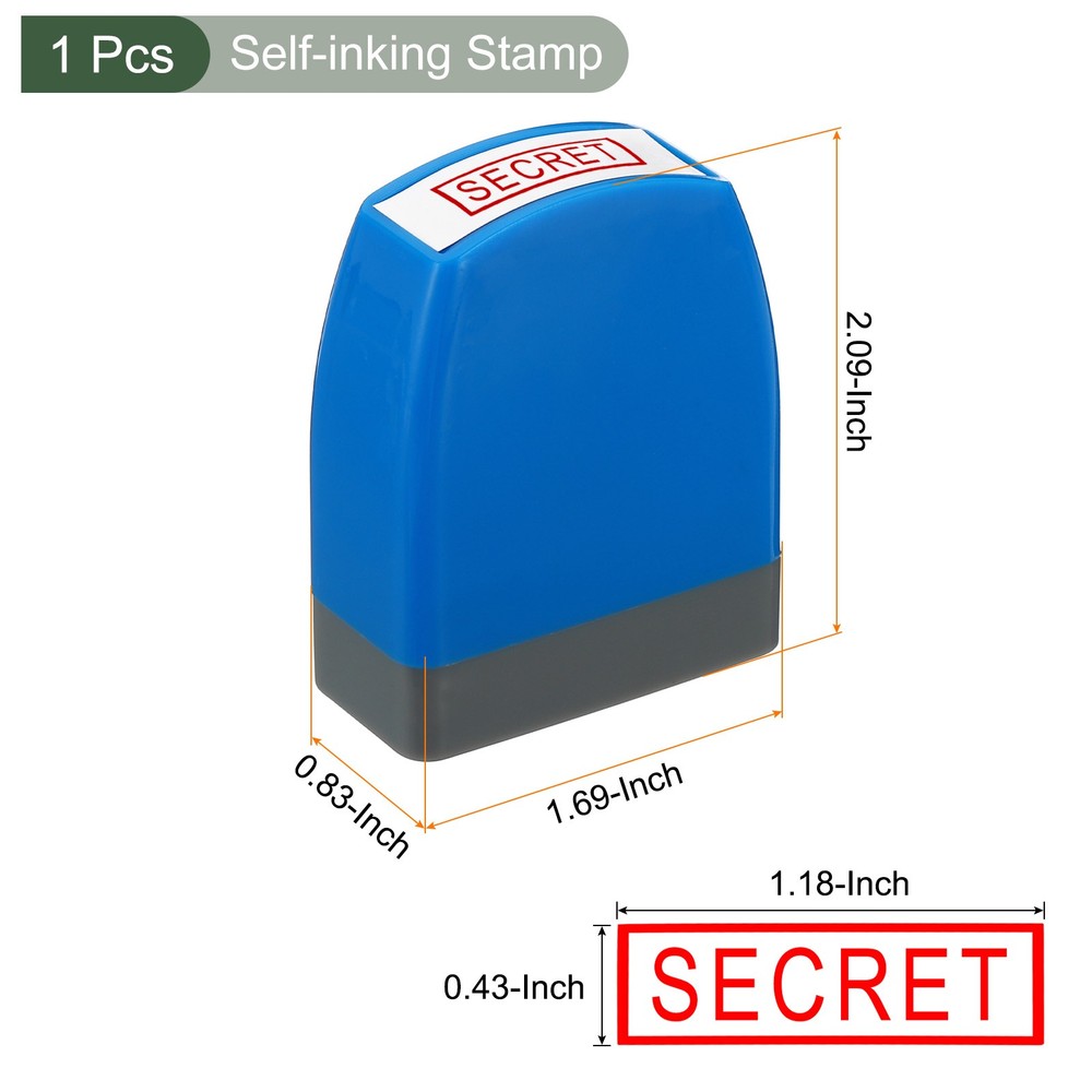 SECRET Stamp, Office Stamps Self Inking, Refillable Pre Inked(Model 1)