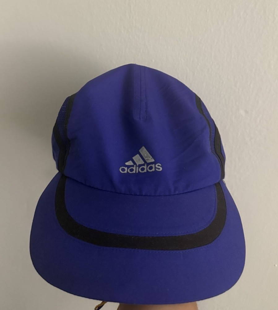 adidas dri-fit Climacool Adjustable Blue Cap Mesh Breathable Lightweight
