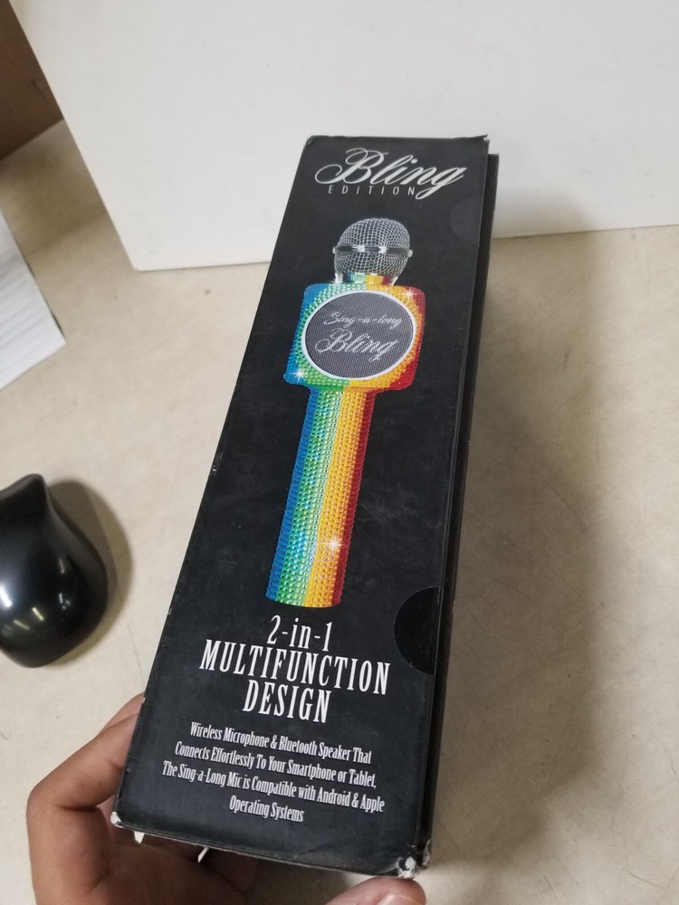 Sing-A-long Rainbow Bling Karaoke Bluetooth Microphone 10017703