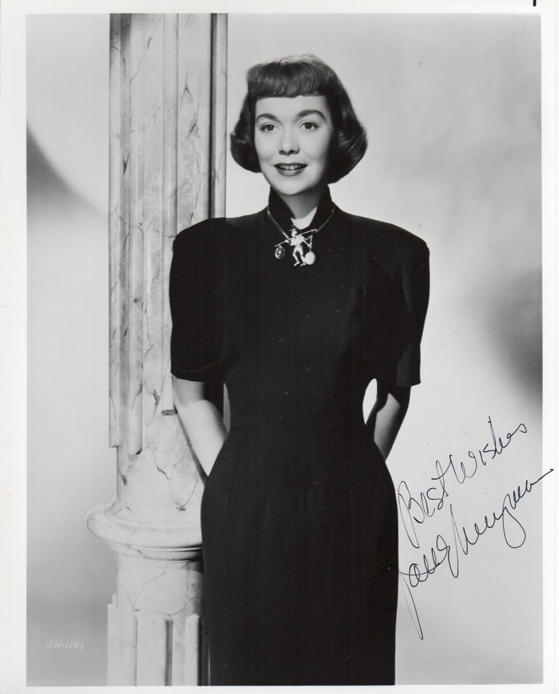 W-JANE WYMAN Authentic  b & w autograph w/COA