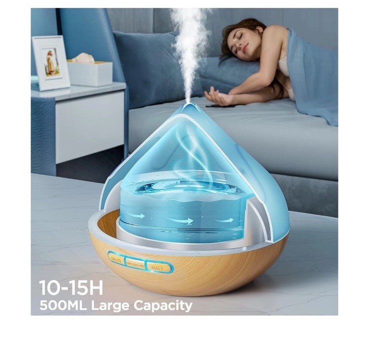 Essential Oil Diffuser for Home: 500ML Aroma Diffuser