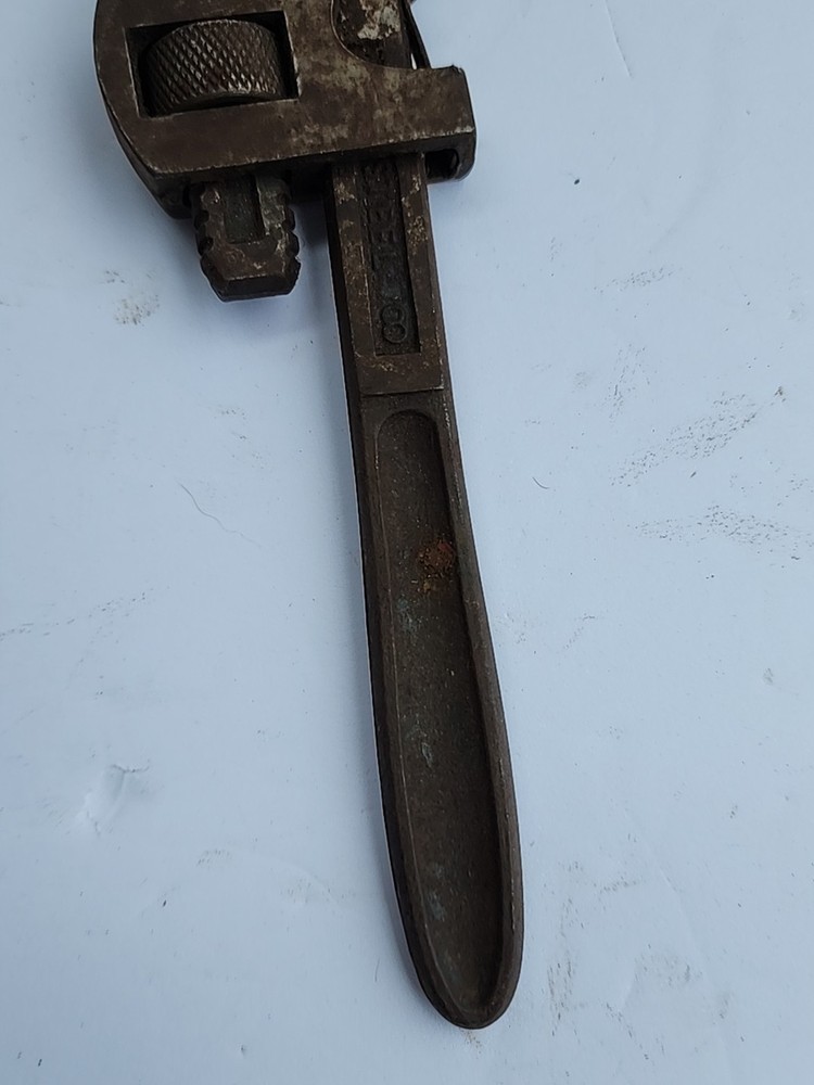 Vintage Durex Pipe Wrench 8'' West Germany Solid Steel