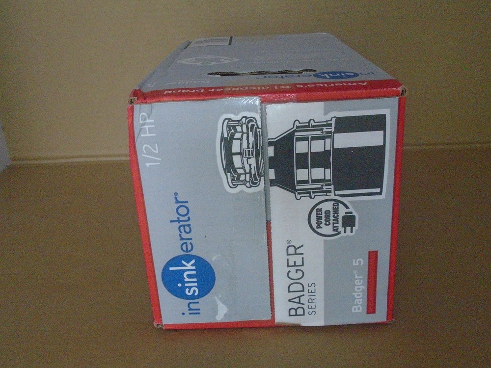 InSinkErator Badger 5 - 1/2 HP Motor- Garbage Disposal With Power Cord Attached