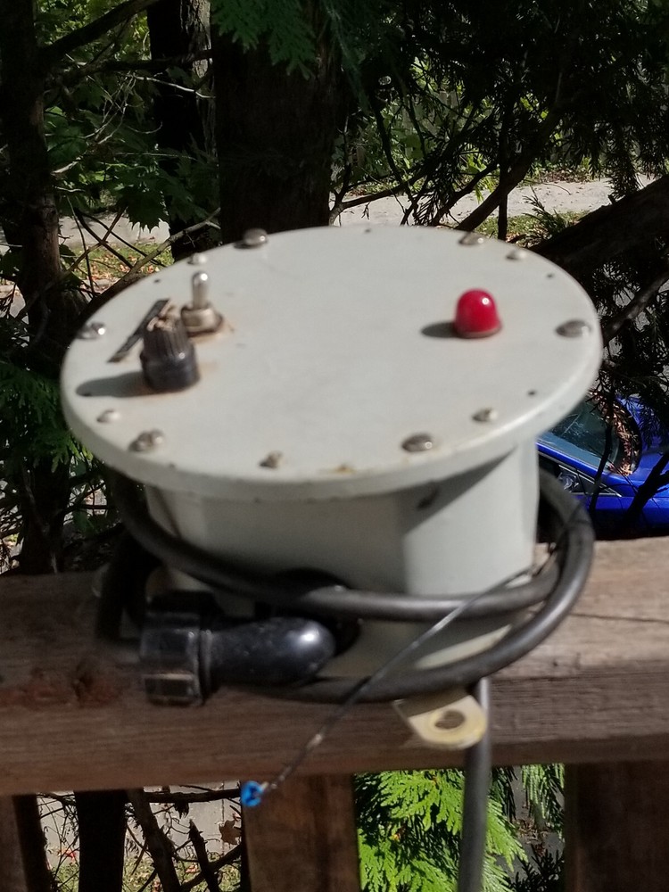 NAVAL SHIP WALL MOUNT ELECTRIC POWER SUPPLY 7.75" DIAMETER