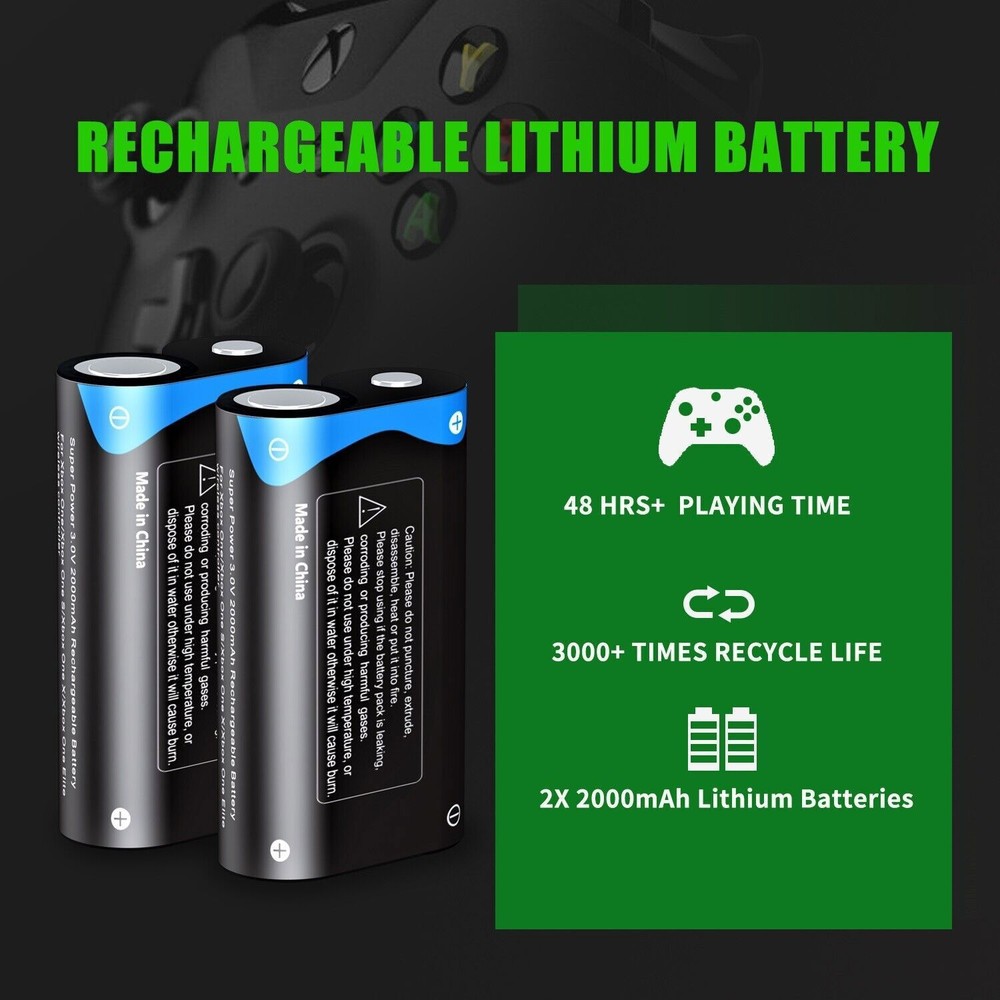 Lithium Rechargeable Xbox Controller Battery Pack for Xbox One Xbox Series