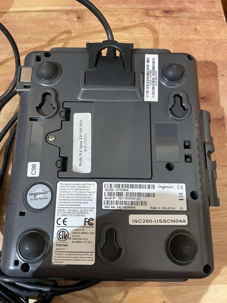 Payment Terminal Ingenico iSC250 USB