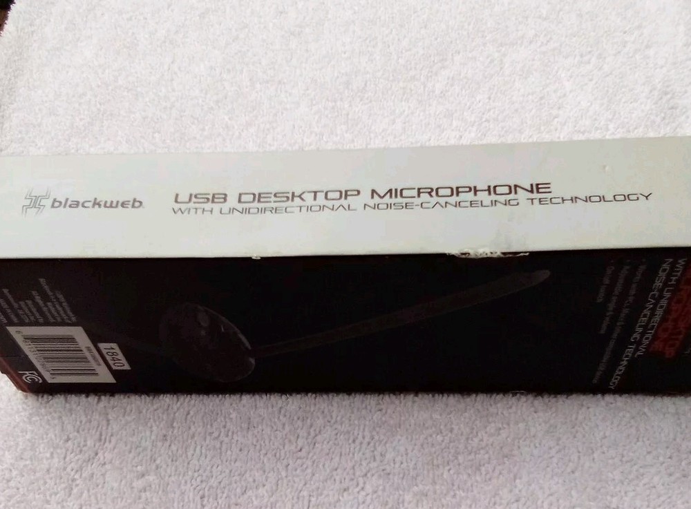 Brand New Blackweb # BWA18HO01 USB Desktop Microphone for Computers PC or MAC