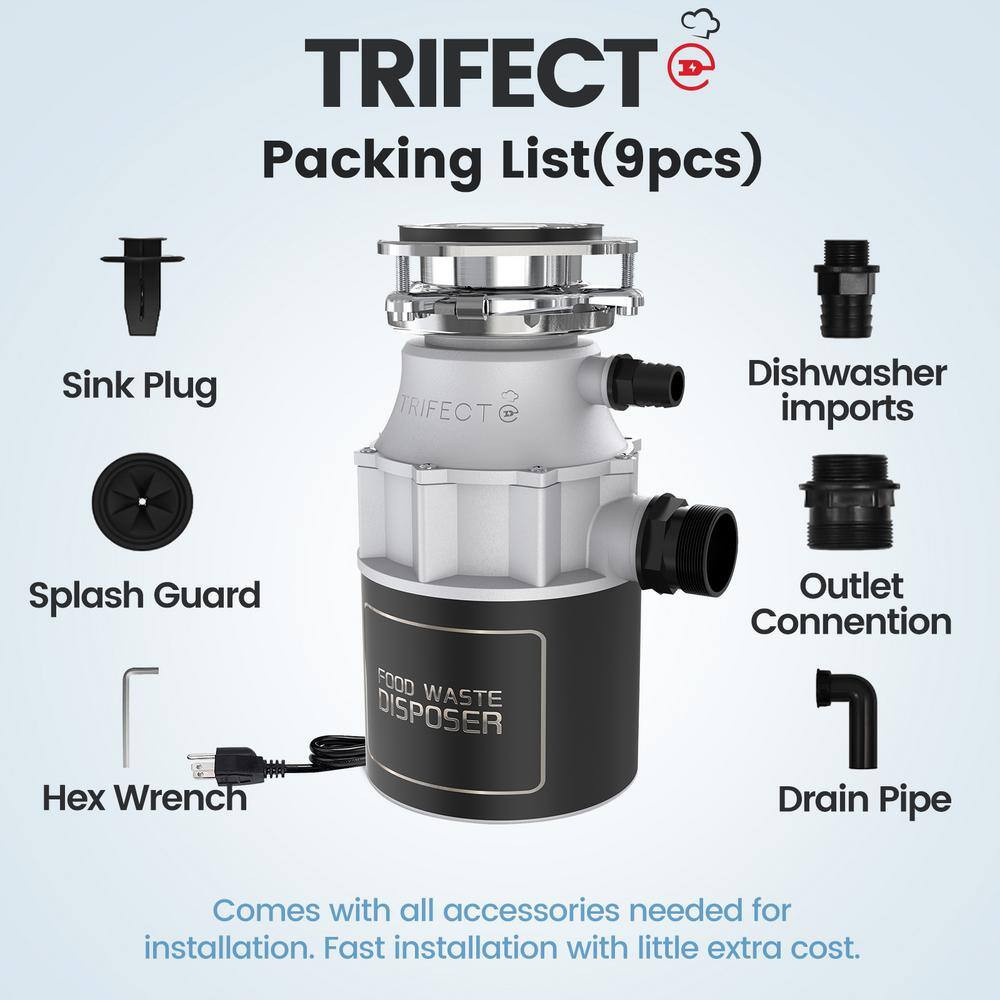 3/4 Hp. Continuous Feed Commercial Garbage Disposal