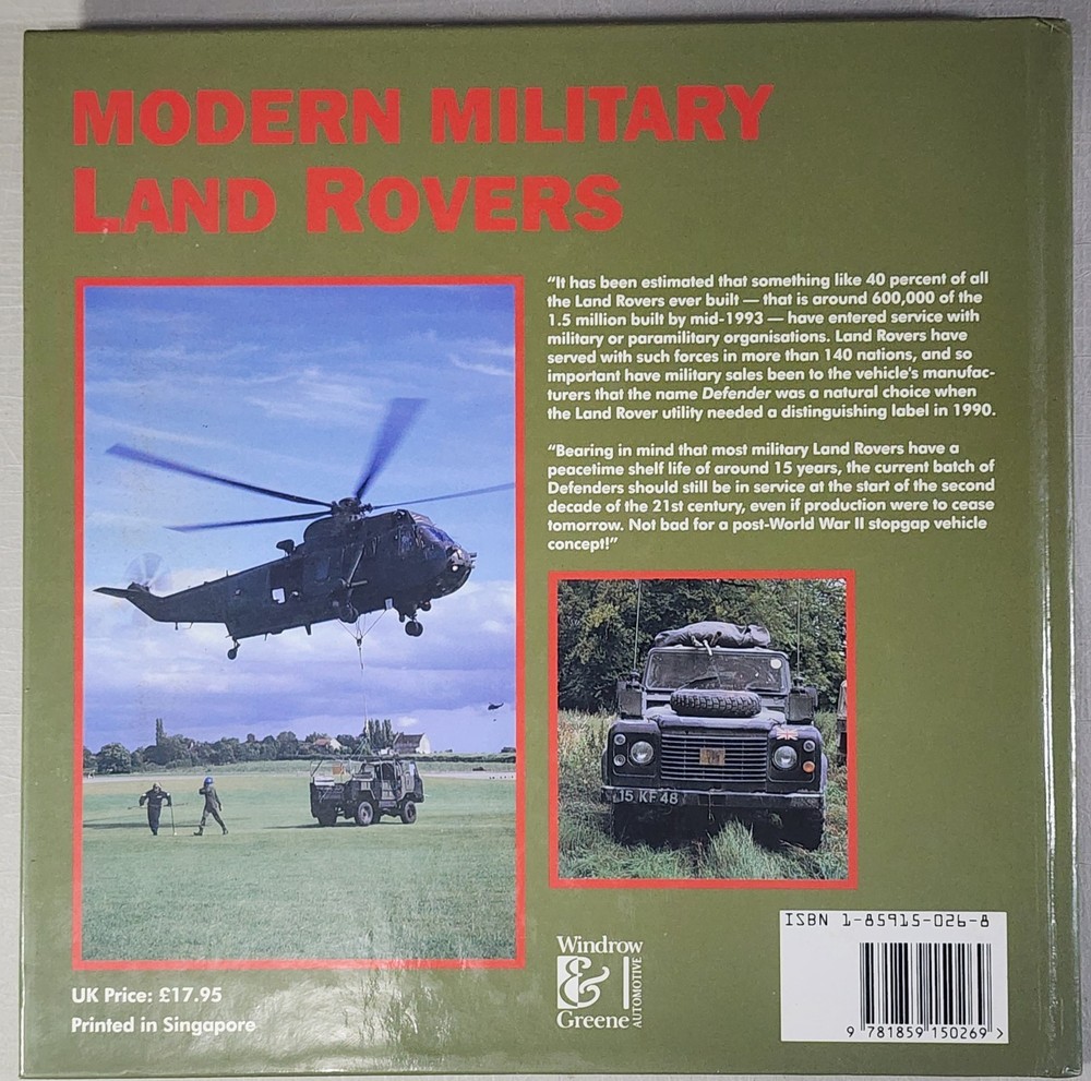 Modern Military Land Rovers 1971-1994 Hardback