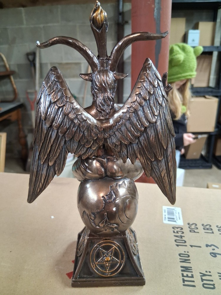 Baphomet Occult Winged Goat Deity Figurine