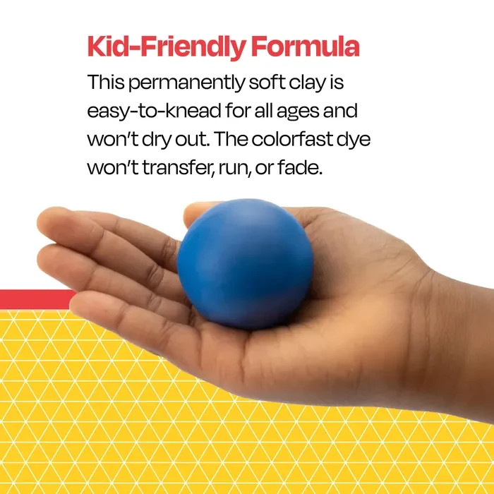 School Smart Modeling Clay Assorted Primary Colors 5 lbs