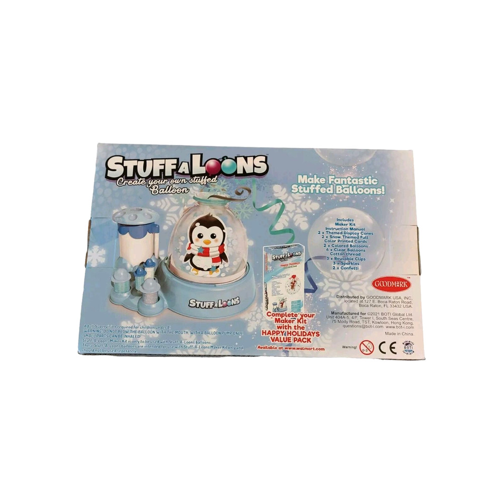 StuffALoons Snowglobe Maker Value Kit "Penguin" Create Your Own Stuffed Balloons