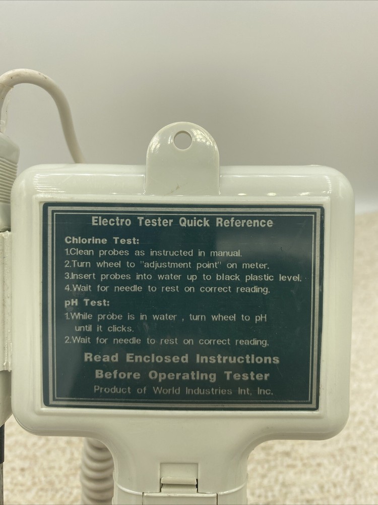 Electro Tester PH & Chlorine Meter Tester For Pool & Spa