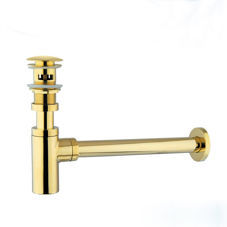 Bathroom Waste P-Traps Pop Up with Overflow Basin Sink Tap Bottle Trap Drain Uni