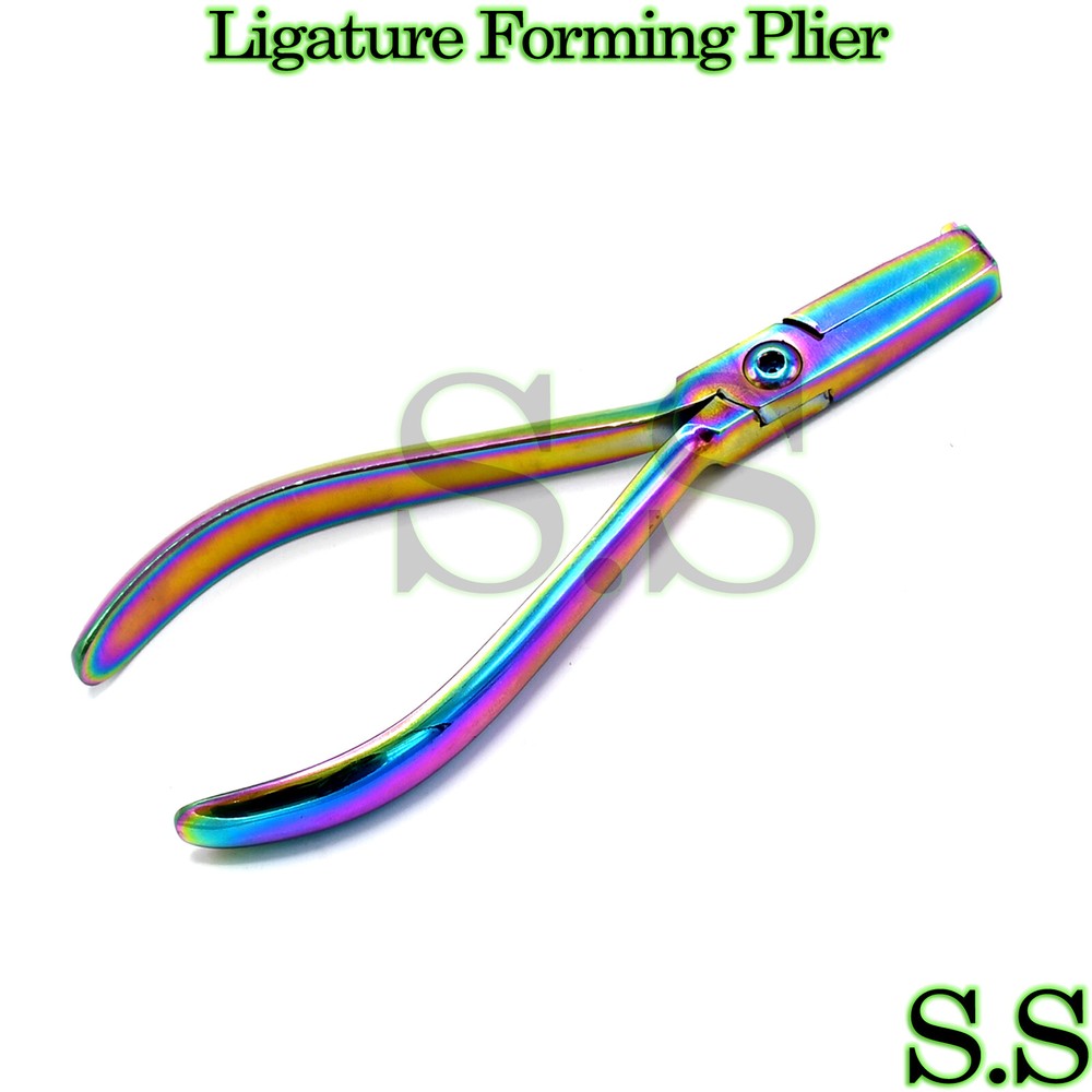 Ligature Forming Plier Multi Rainbow Color Orthodontic Instruments DP-01