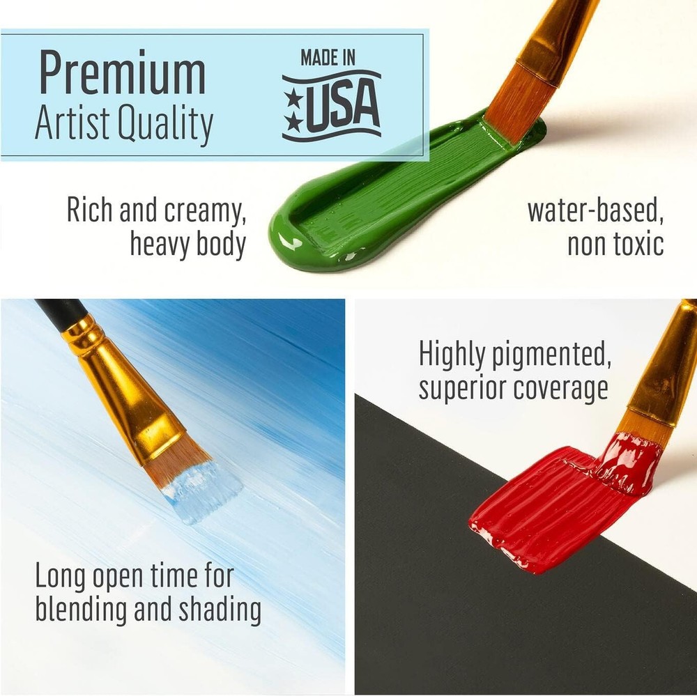 Acrylic Paint, 8oz, Daffodil Yellow