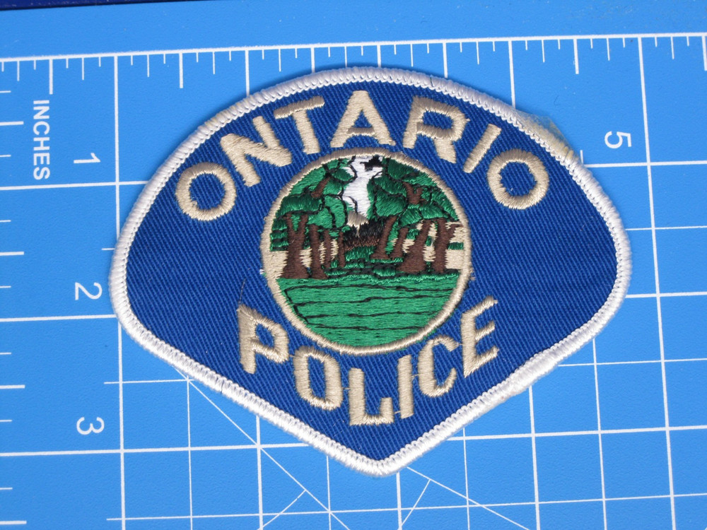 Ontario Canada Police patch small-S