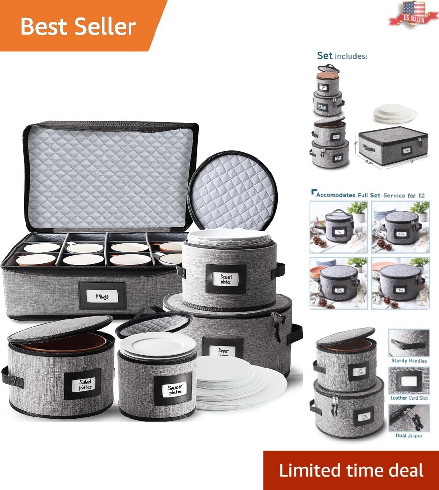 Sleek China Storage Containers - Convenient & Stylish - 5-Piece Set