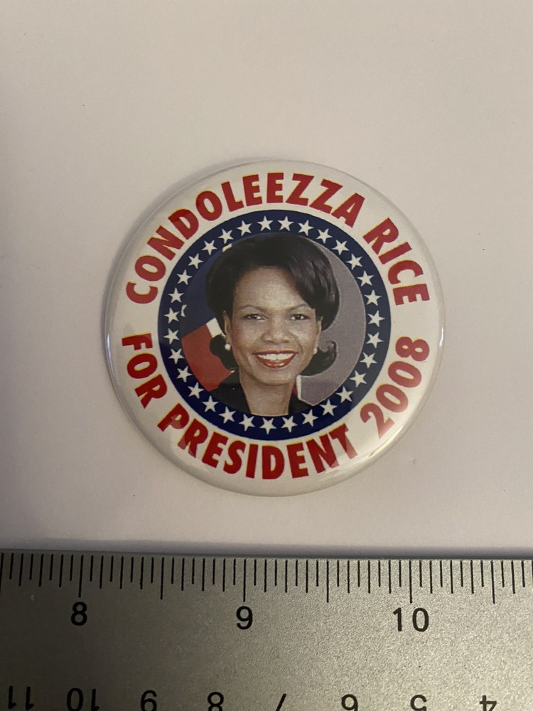 Condoleezza Rice For President 2008 Pin Back Button P129