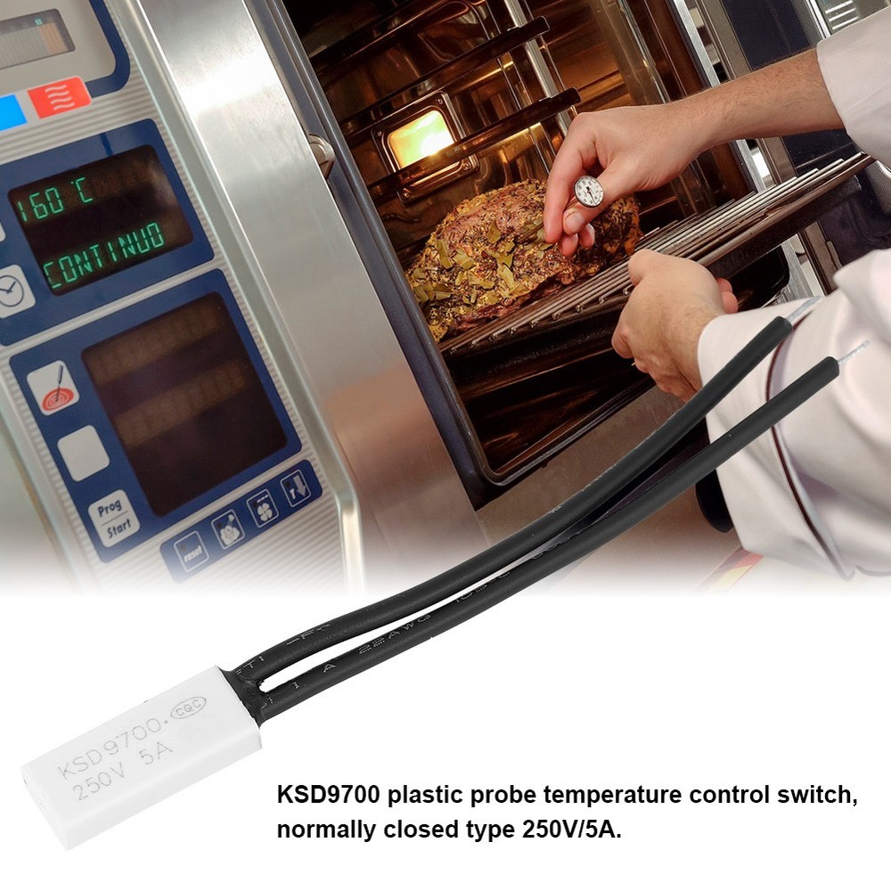 150℃ 2x KSD9700 Normally Closed Temperature Control Switch Thermal Protector Pla