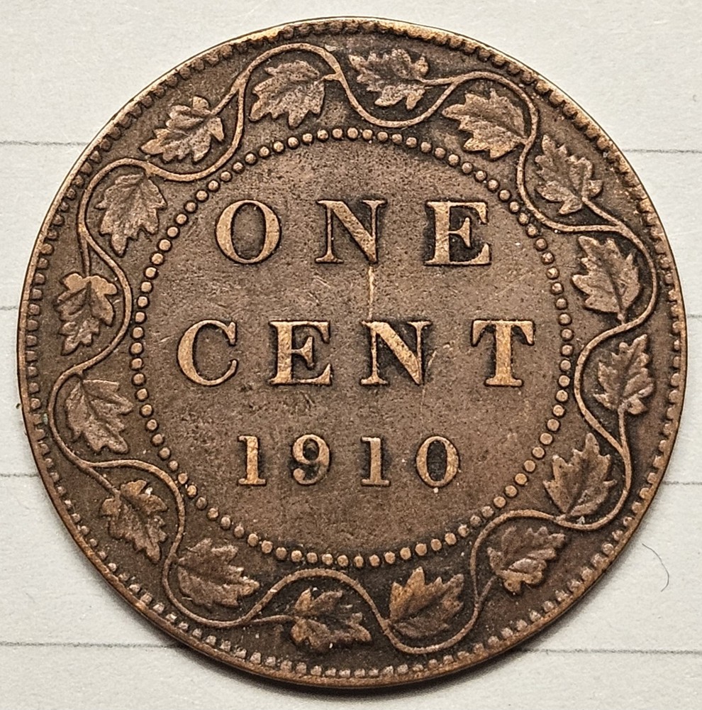 1910 Canada Large Cent Canadian Penny
