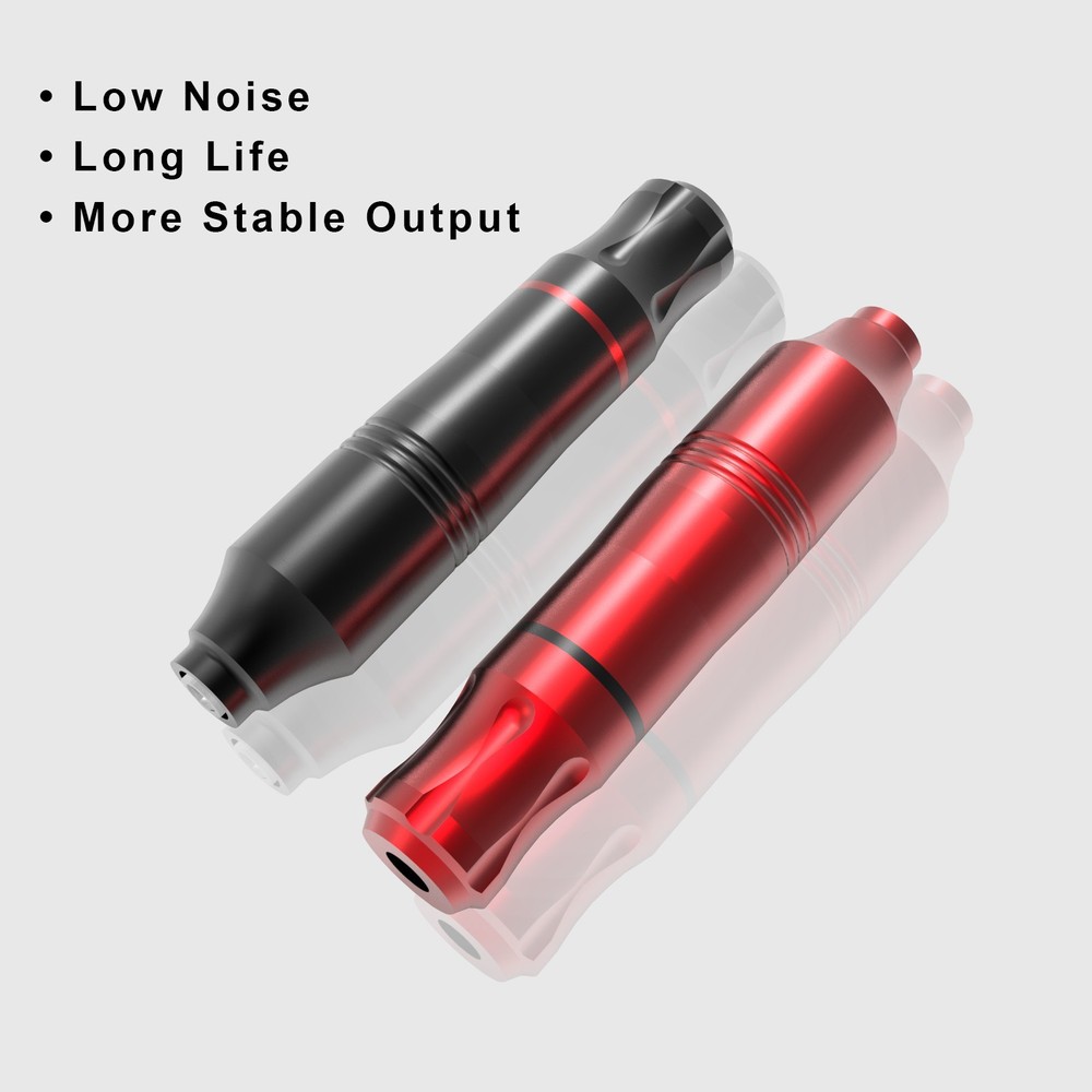 Beginner Wireless Red Tattoo Machine Kit Includes Power Supply Needles and Ink