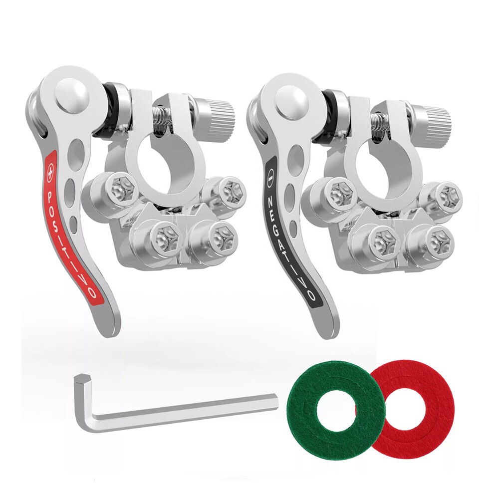 1 Pair Car Battery Terminals Top Post Wire Cable ClampQuick Release Connectors