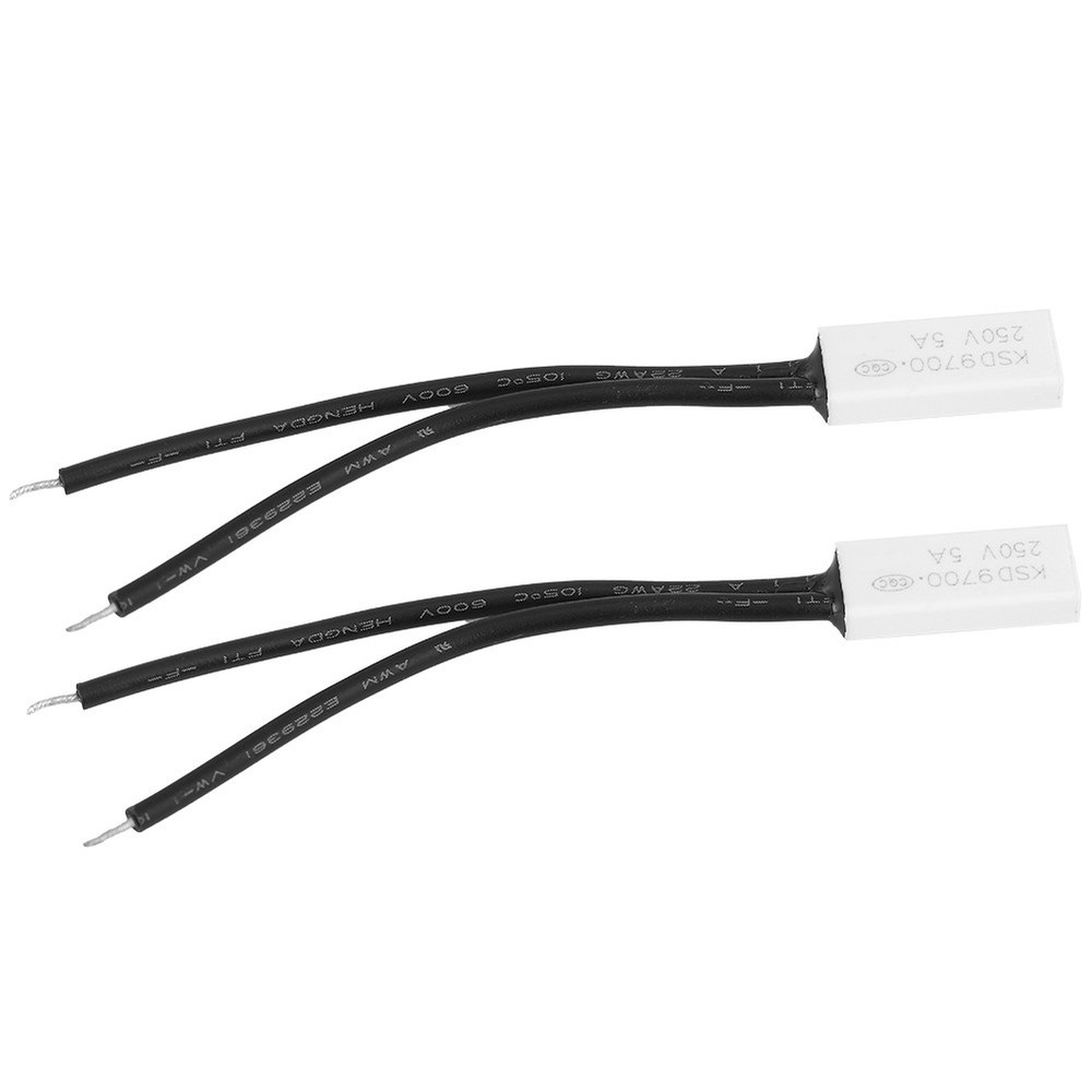 150℃ 2x KSD9700 Normally Closed Temperature Control Switch Thermal Protector Pla