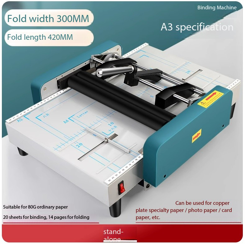 Saddle Stitch Binding Machine A3 Binding and Folding Integrated Machine