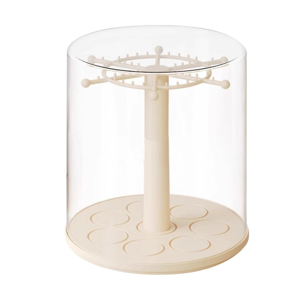 Figure Clear Display Case Doll Storage Box 360° Rotating Multipurpose Desktop
