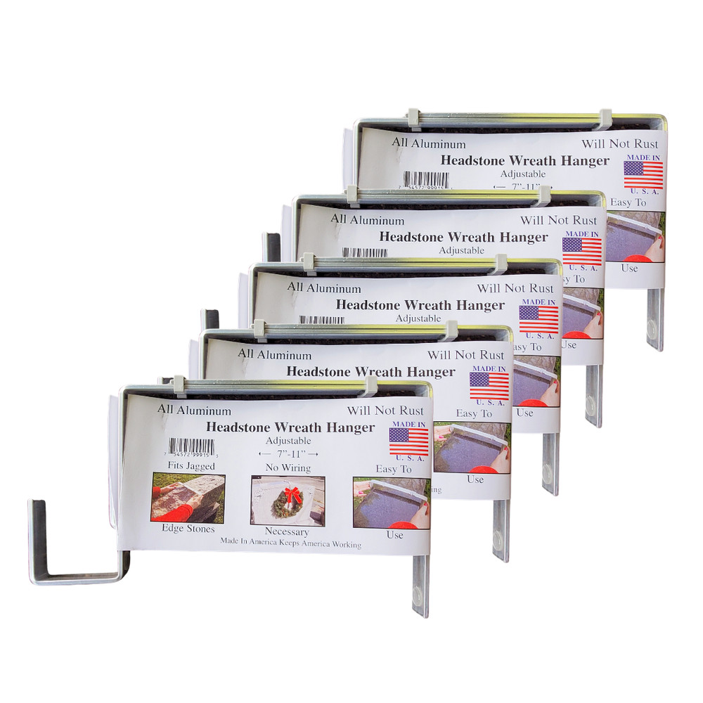 Headstone Wreath Holder 5-Pack