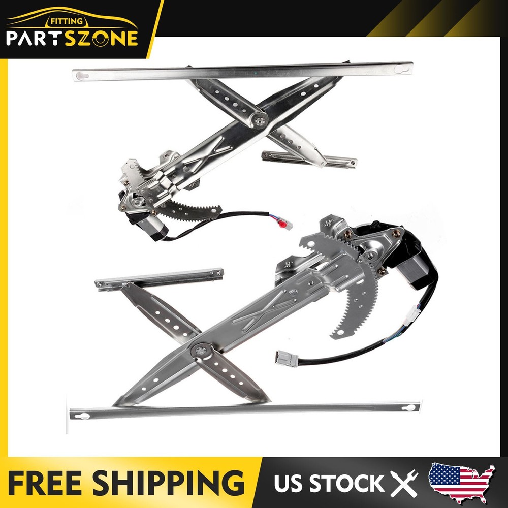 For Honda Civic Hatchback 1996-2000 w/ Motor Pair Front Power Window Regulator