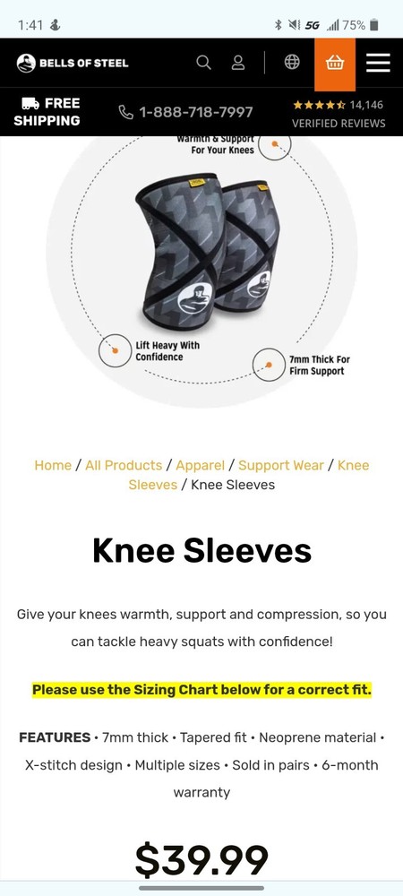 7mm Weightlifting Knee Sleeves