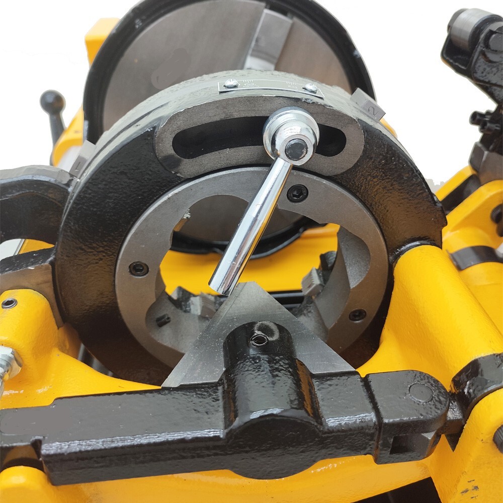 Electric Threading Cutter Pipe Cutting Threader Machine 1/2"-3" w/NPT/BSPT Dies