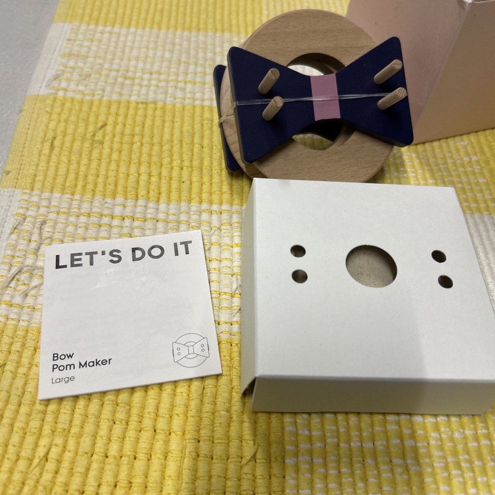 Bow Pom Maker Violet Large