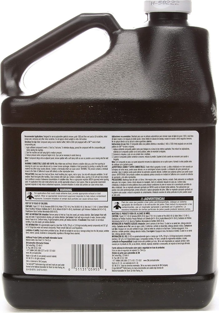 3M 05955 Super Duty Rubbing Compound - 2 Gallon