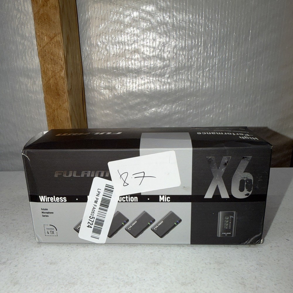 X6 Wireless Lavalier Microphones with for iPhone, iPad, Android, 4 Transmitter