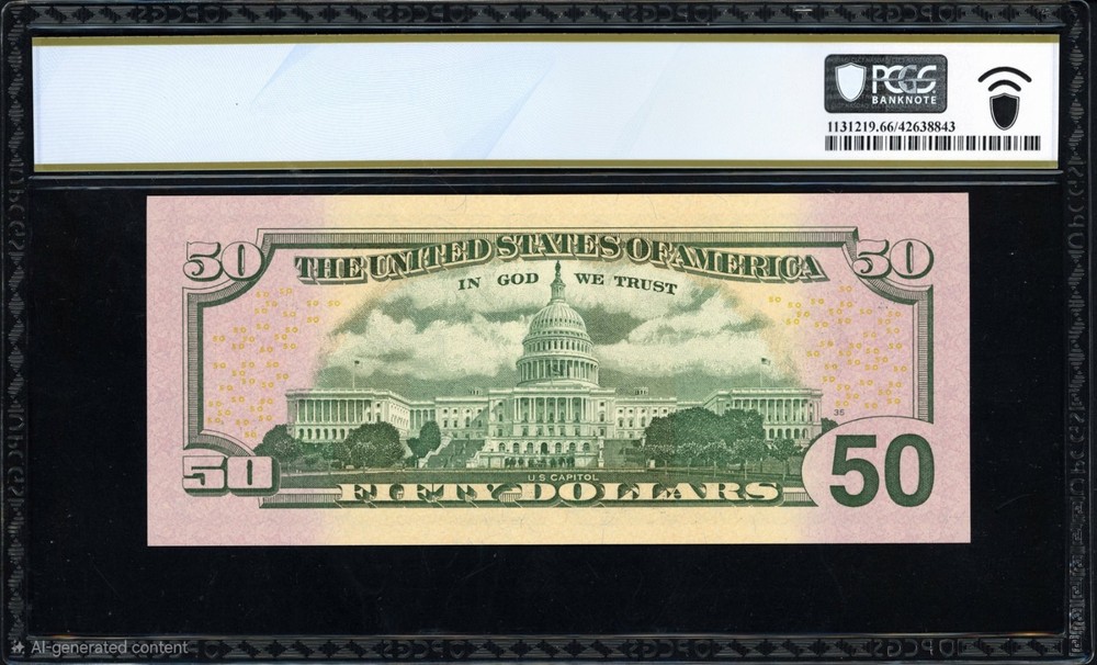 Fr. 2132-A (MAA Block) 2013 $50 Boston Note PCGS Banknote Gem Unc 66 PPQ