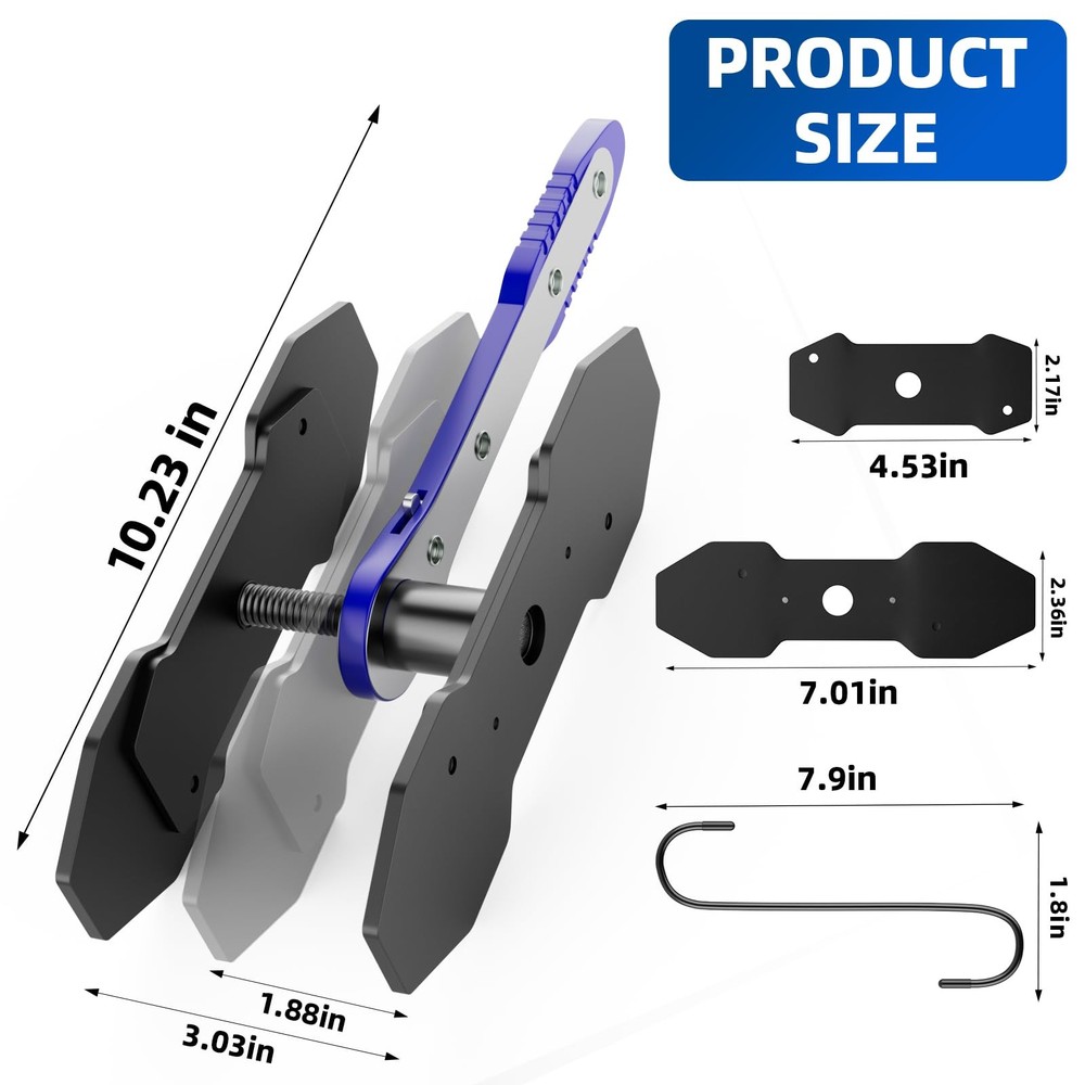 Brake Caliper Compression Tool, Piston Compressor Tool with Blue