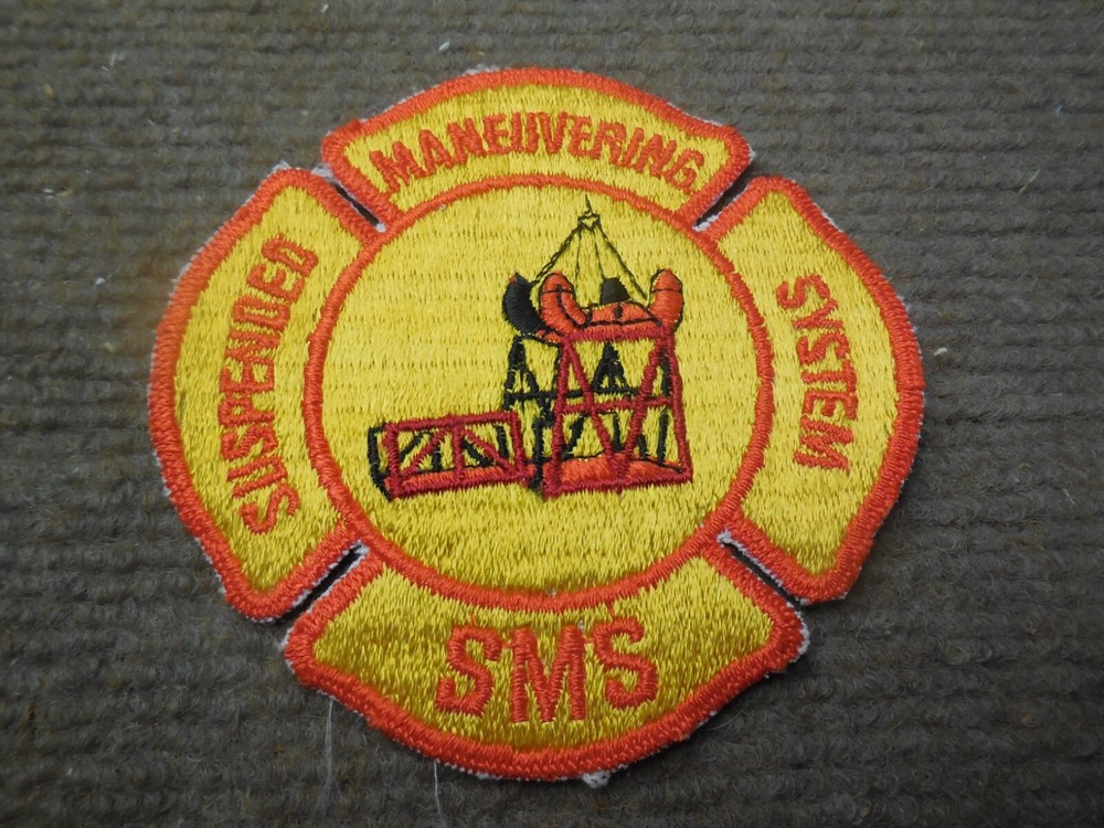 Vintage SMS Suspended Maneuvering System Tools Advertising Patch