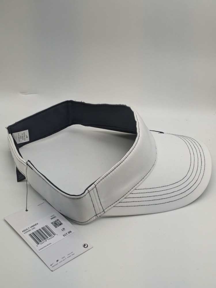 Nike Golf Men's Visor White Five Stripes