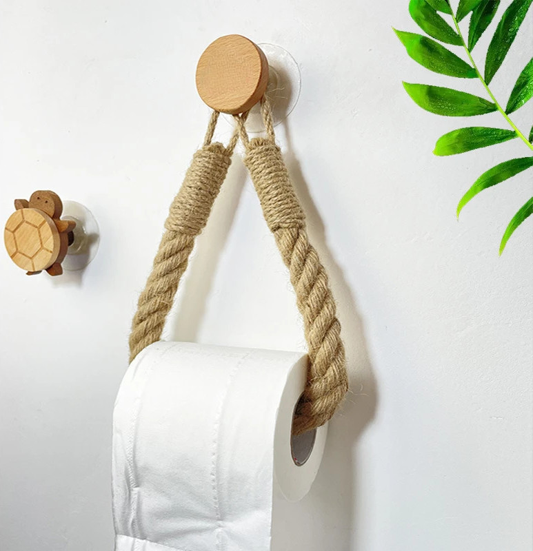Jute Rope Paper Towel Holder