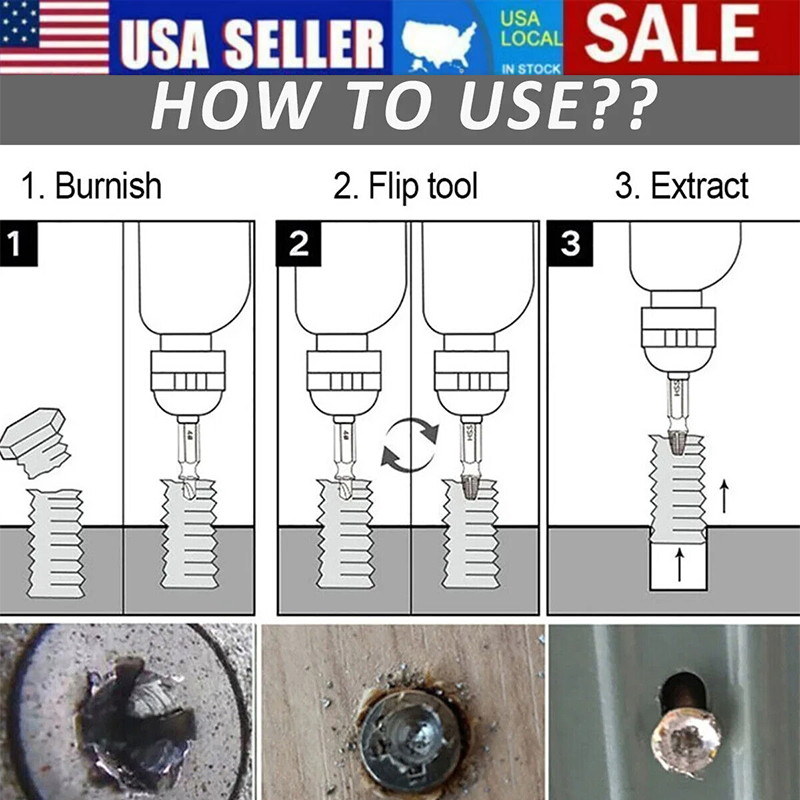 NEW Broken Head Bolt Screw Cap,Extractor Screw Hexagon Socket Bolt Removal Tool