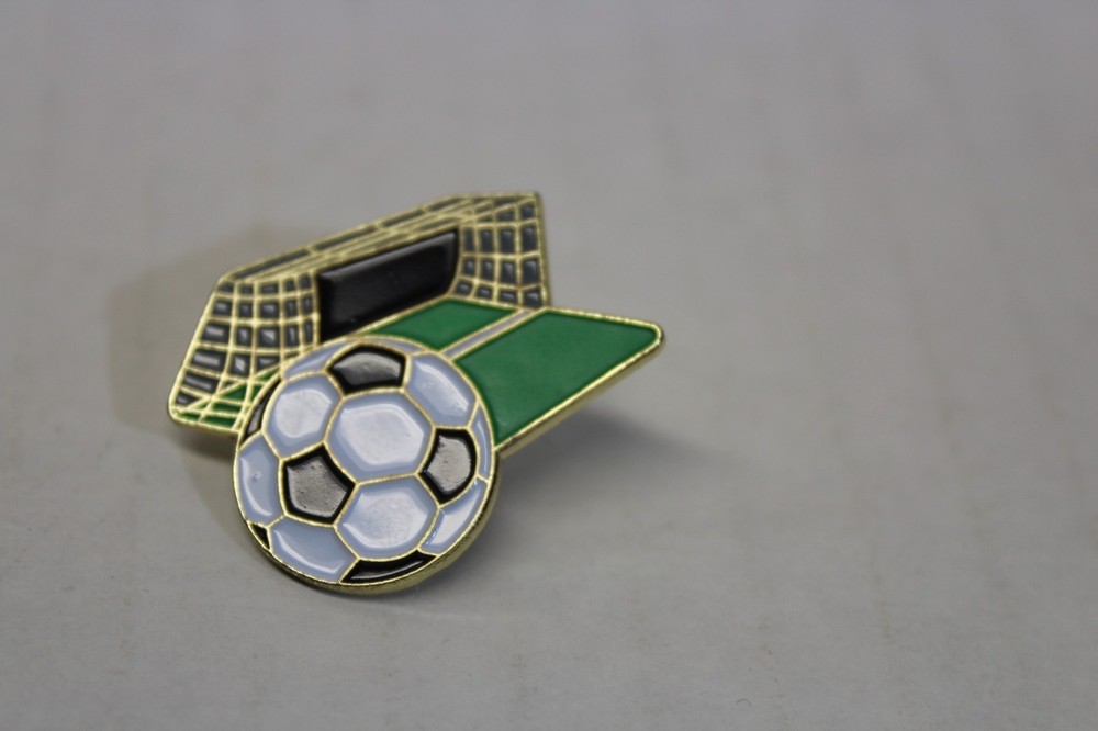 2 Small Soccer Related Hat or Lapel Pins