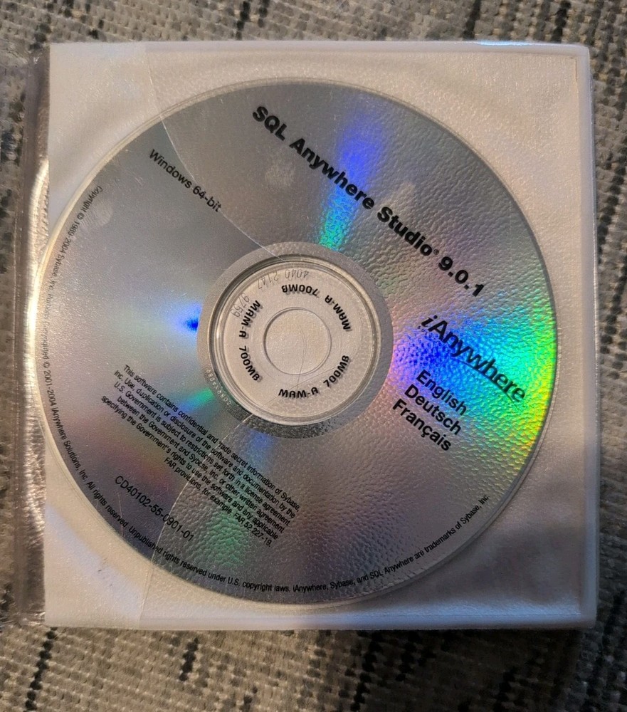 SQL Anywhere Studio 9.0.1 - Registration Key Included