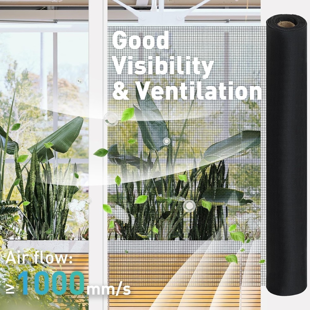 Black Stainless Steel Mesh Window Screen Roll