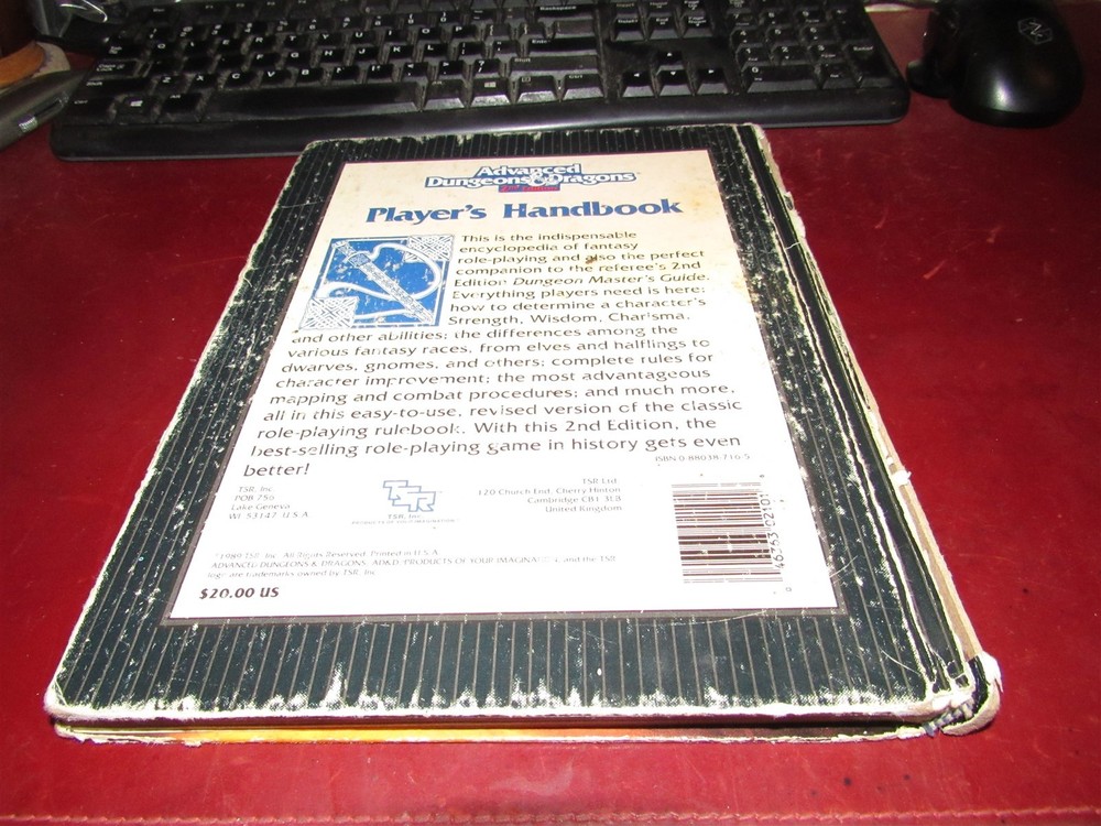 TSR AD&D: Player's Handbook - 2nd Edition: PHB