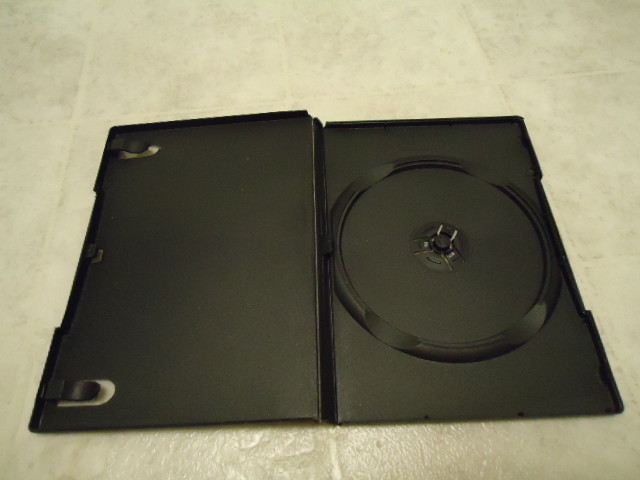 Black 1 Disc Clear View CD/DVD Book Style Storage Holder Replacement Box