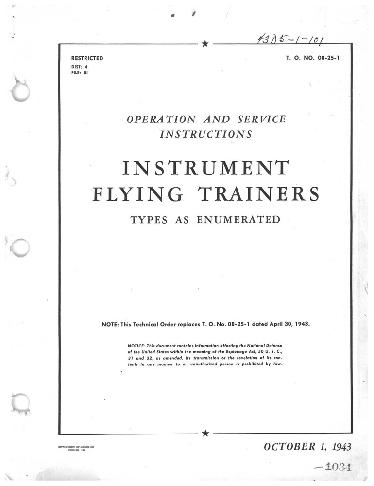 PDF 21 LINK TRAINER MANUALS WWII FLIGHT SIMULATOR INSTRUMENT FLYING CELESTIAL