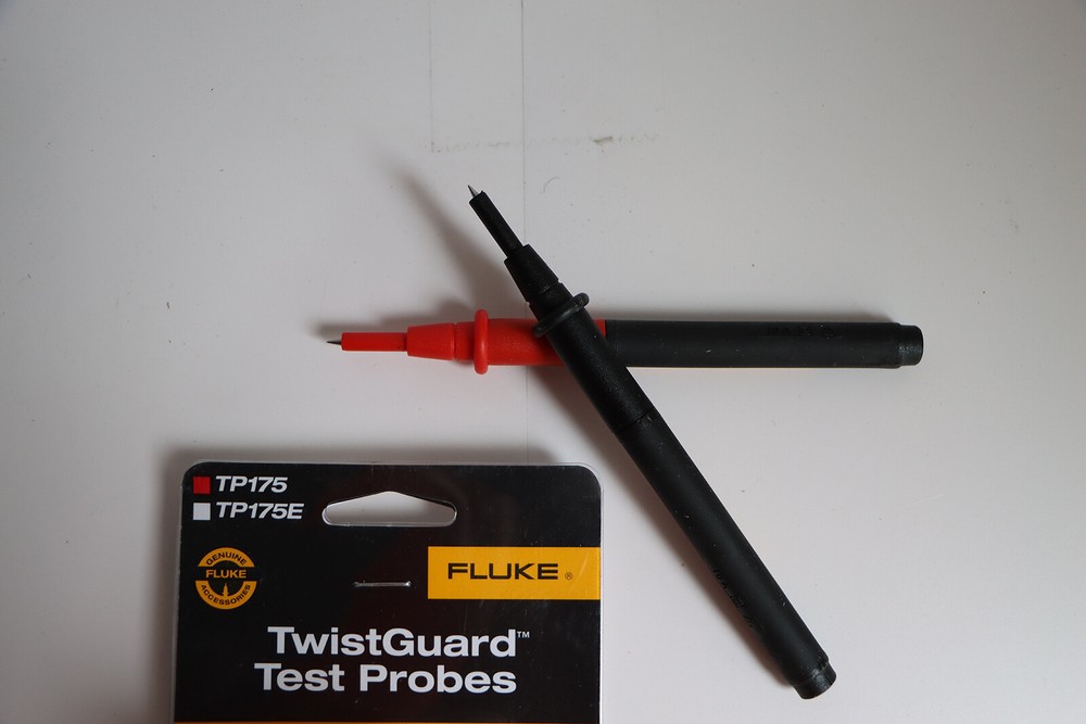 Fluke TP175 TwistGuard Test Probe, 1000V Voltage, 10A Current, 2mm Tip Diameter
